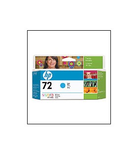#72 Cyan Ink Cartridge (130ml) For HP Designjet T1100 and T610 plotters