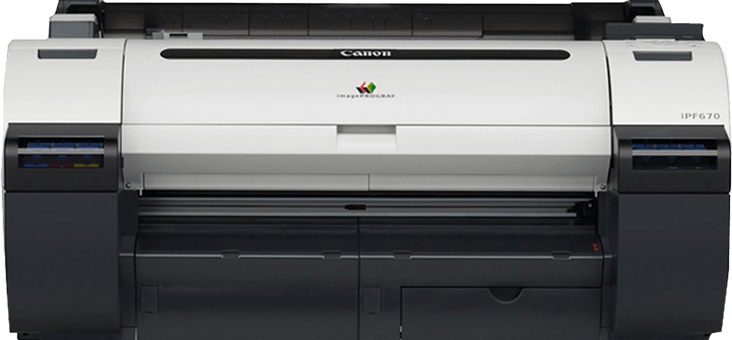 Canon iPF 670 5-color 24&rdquo; large format printer